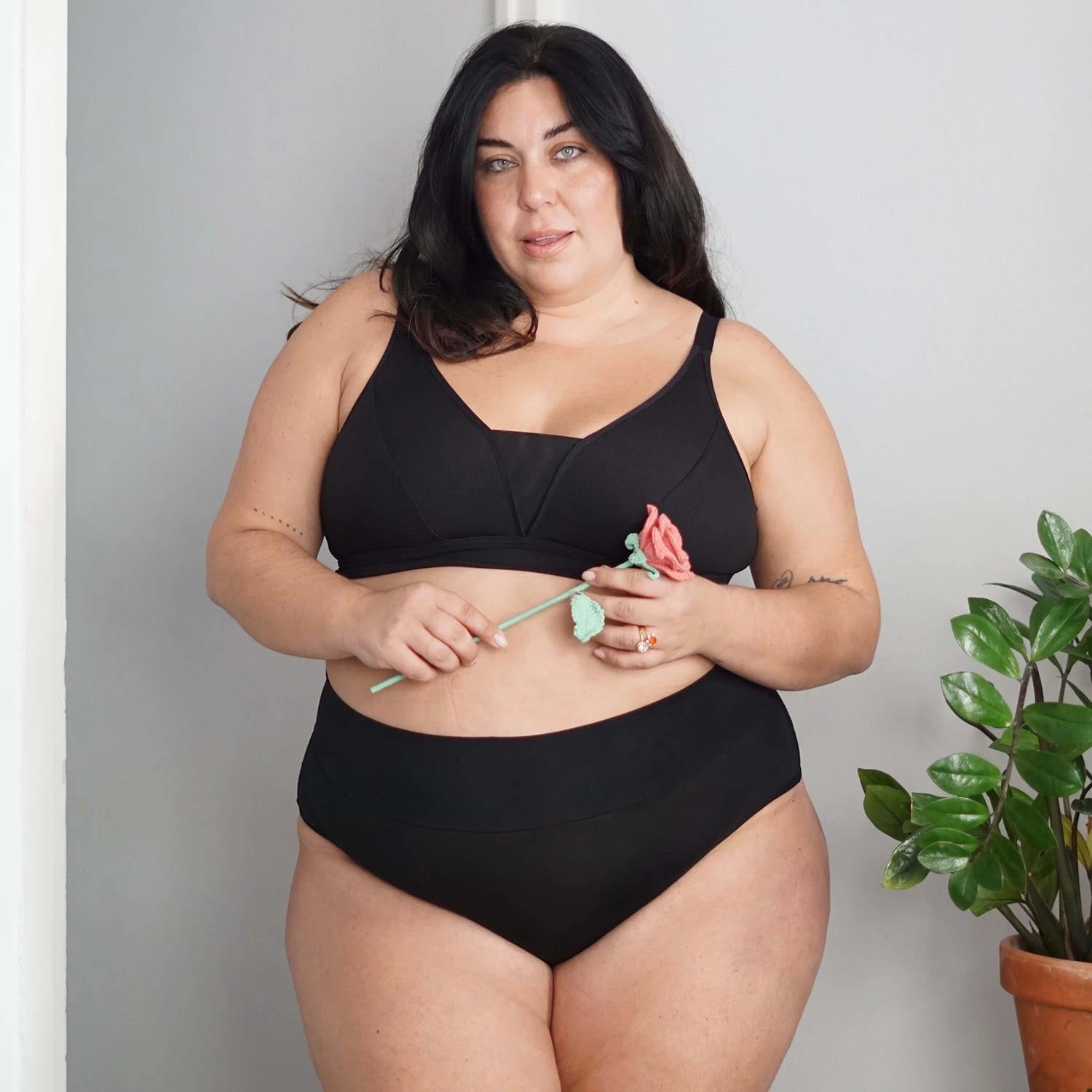 Organic Cotton Lacey Full Brief Panties