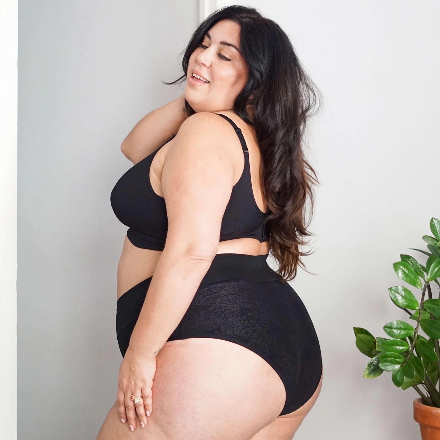 Organic Cotton Lacey Full Brief Panties