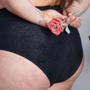 Organic Cotton Lacey Full Brief Panties