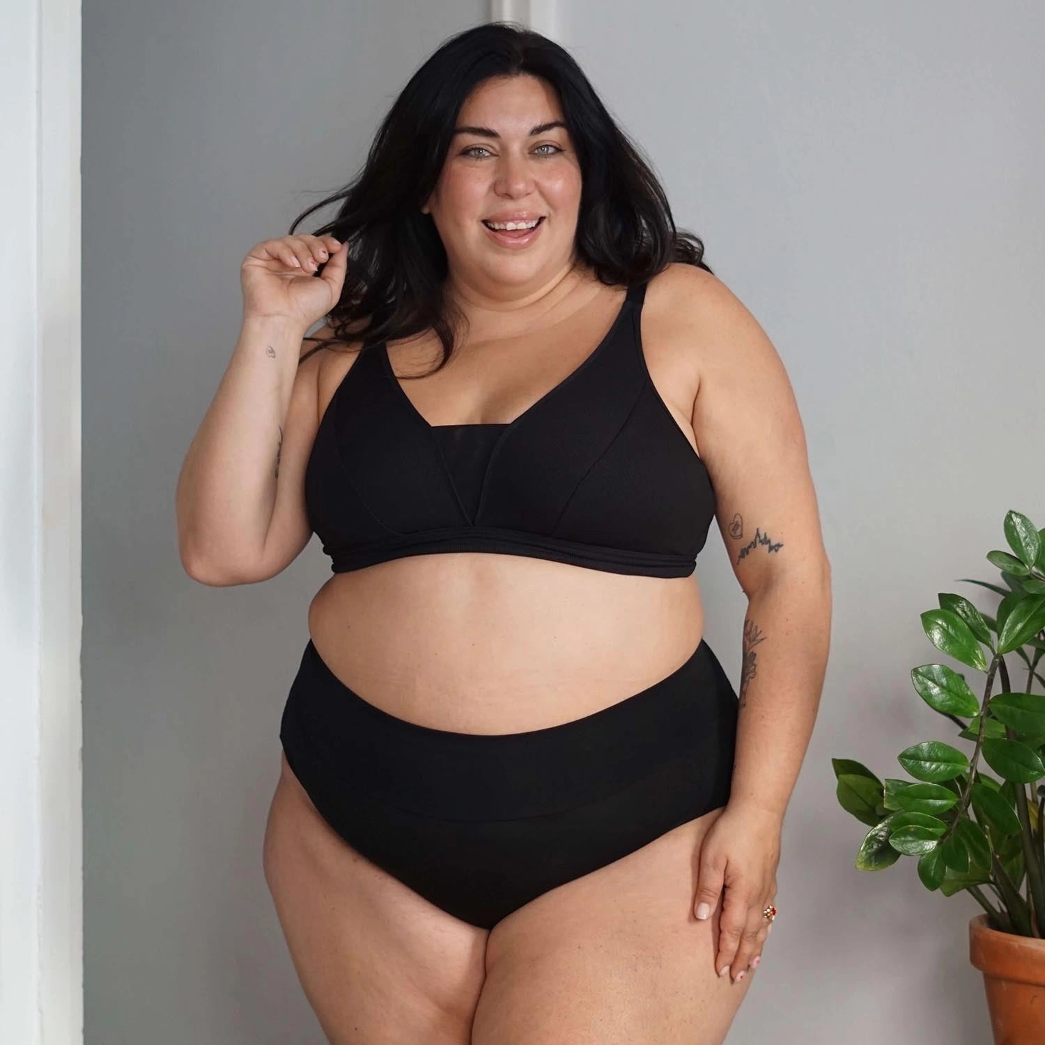 Organic Cotton Lacey Full Brief Panties