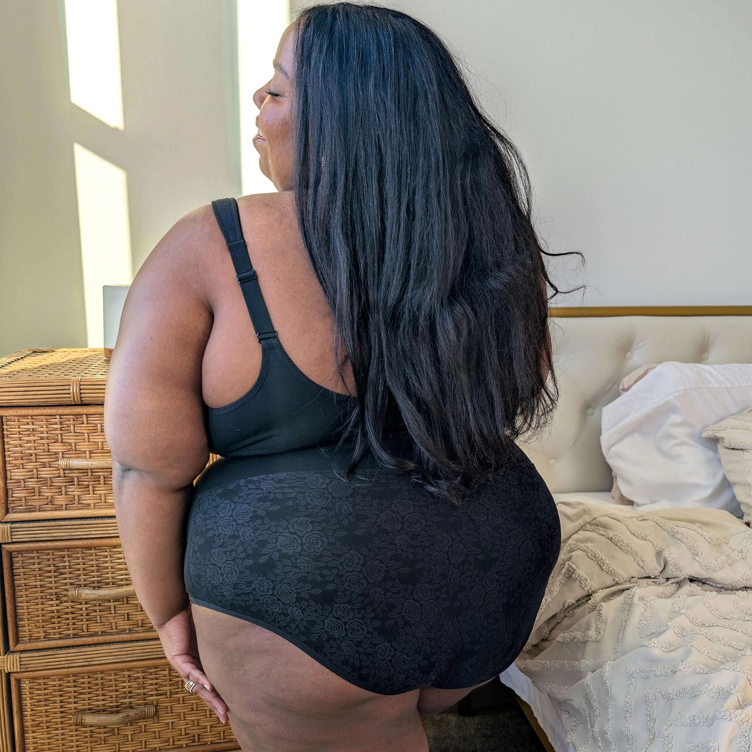 Organic Cotton Lacey Full Brief Panties