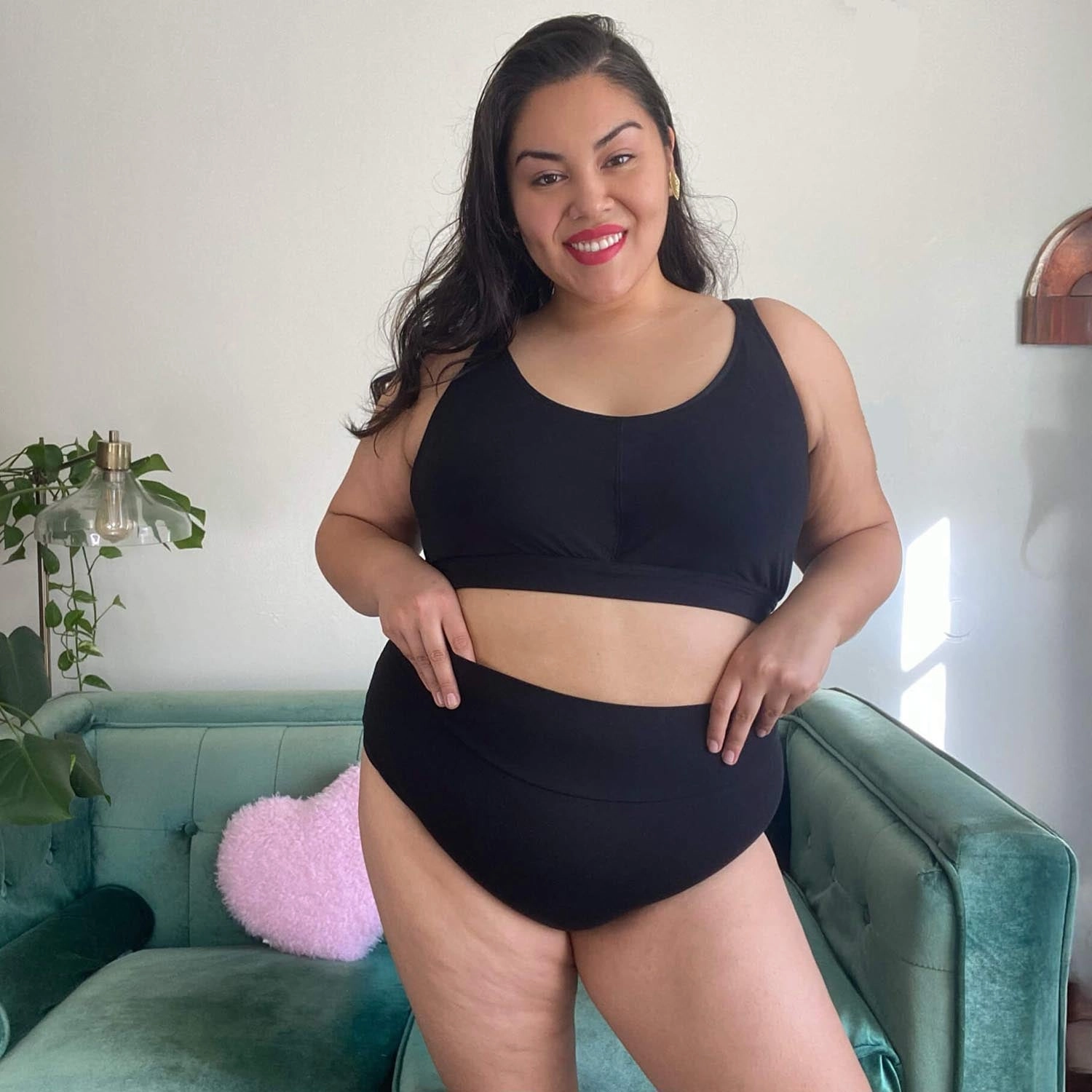 Organic Cotton Lacey Super High Waist Panties