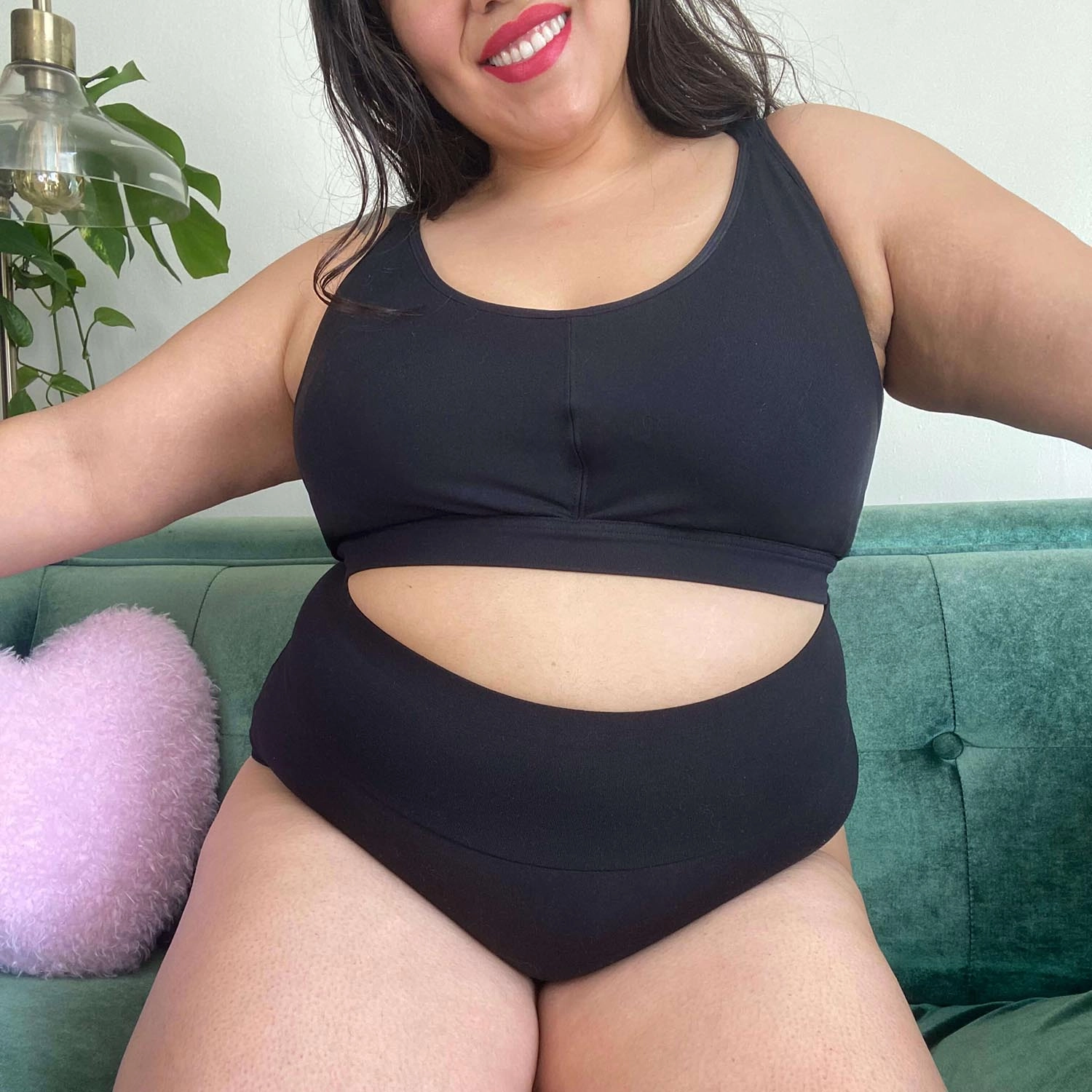 Organic Cotton Lacey Super High Waist Panties