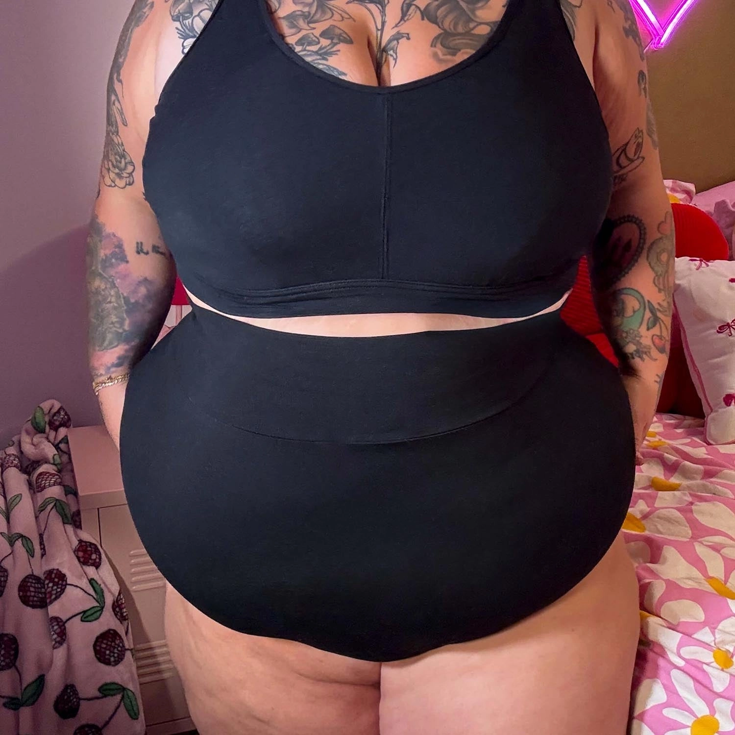Organic Cotton Lacey Super High Waist Panties