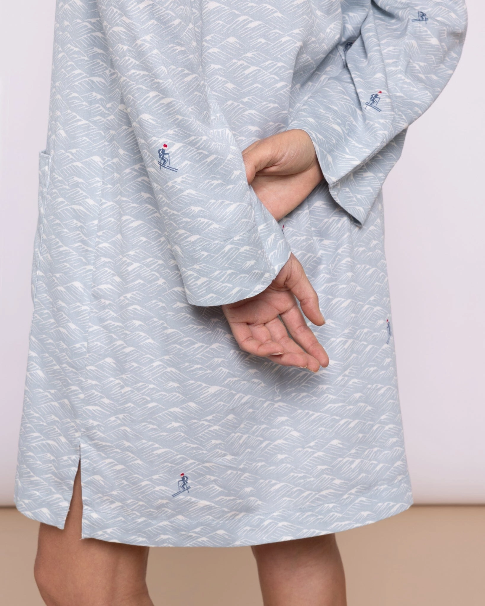 Organic Cotton Twill Blue Nightshirt, Aim High