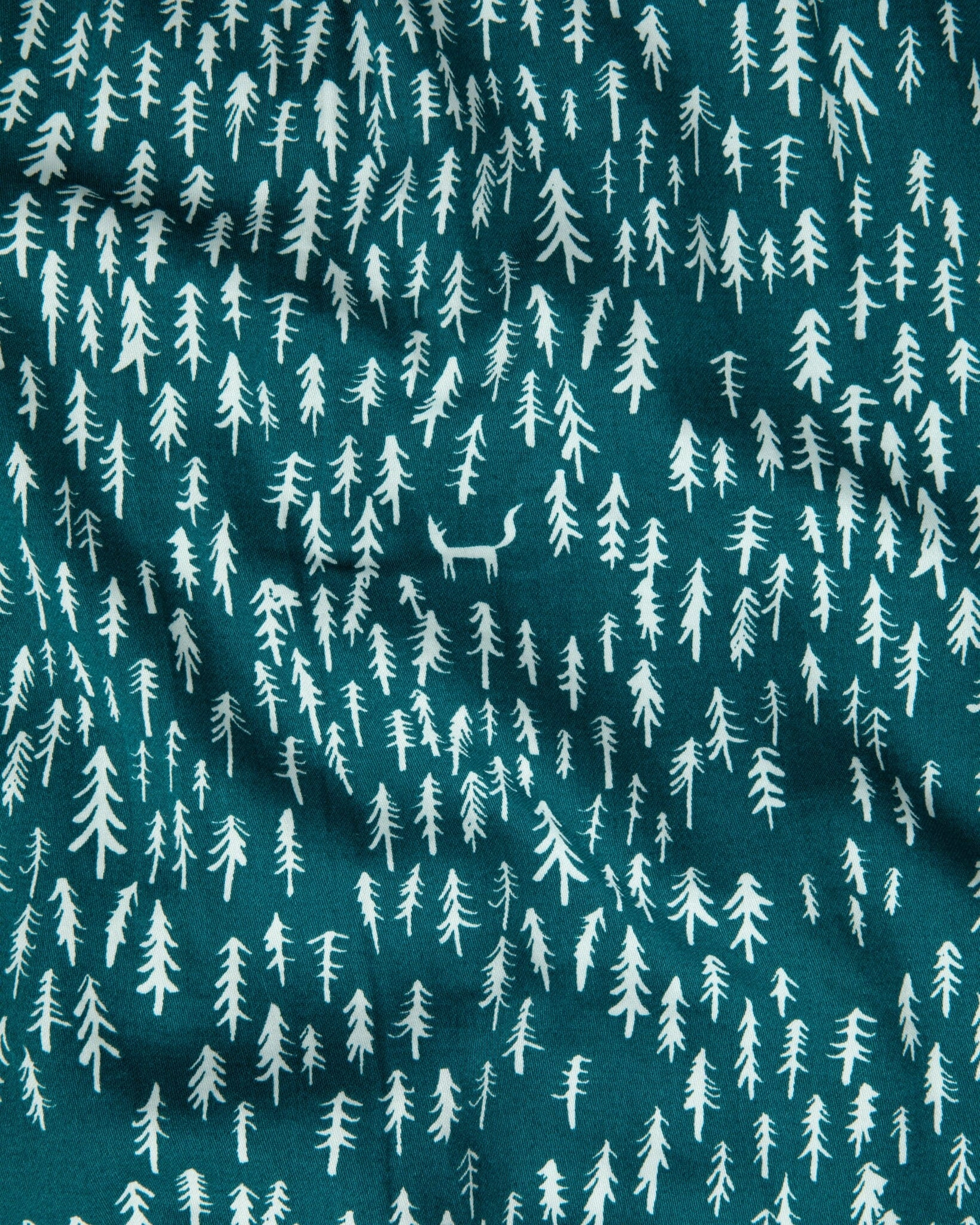 Organic Cotton Twill Green Robe, Treetops and Tales