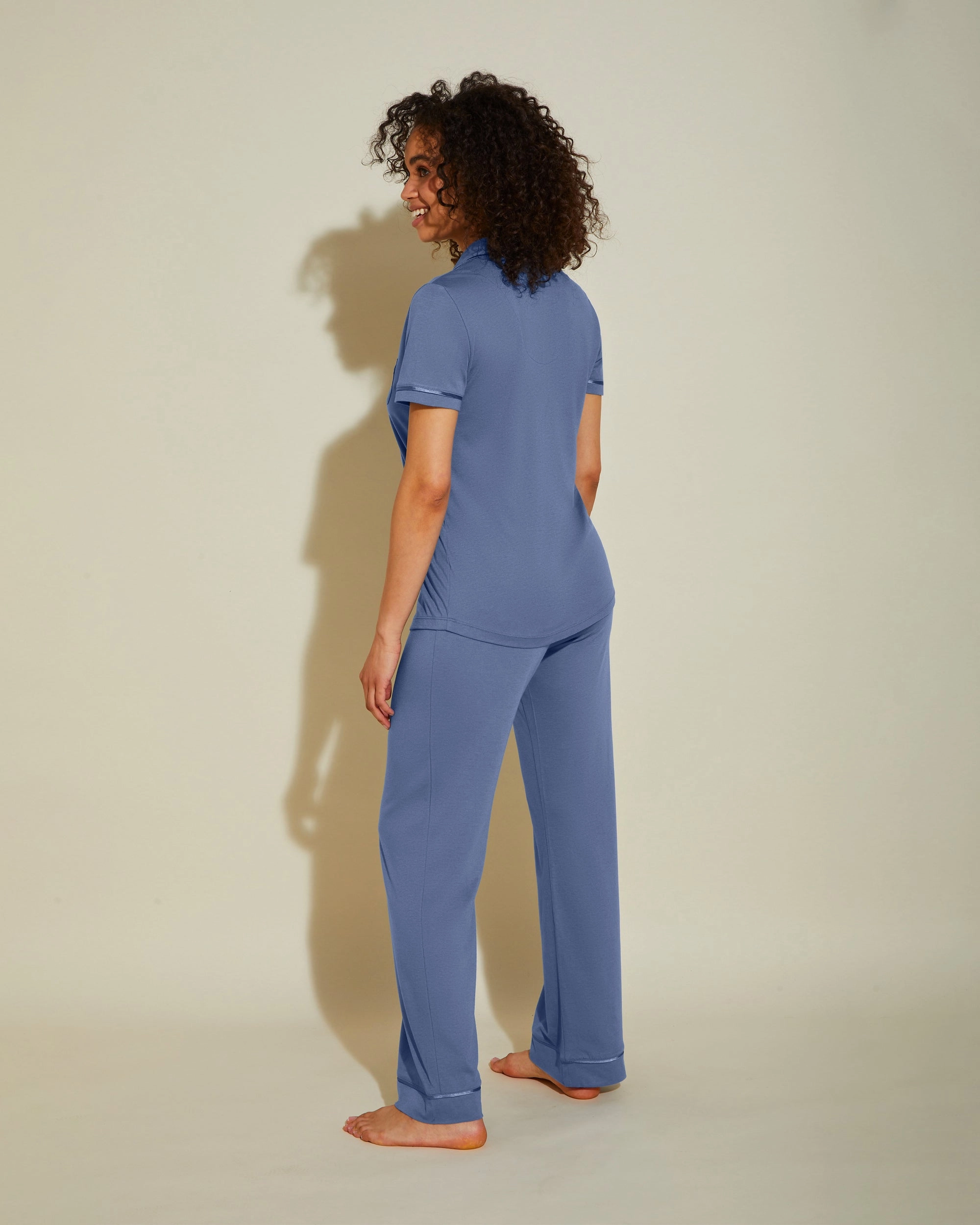 Pigiama Con Top A Maniche Corte E Pantaloni
