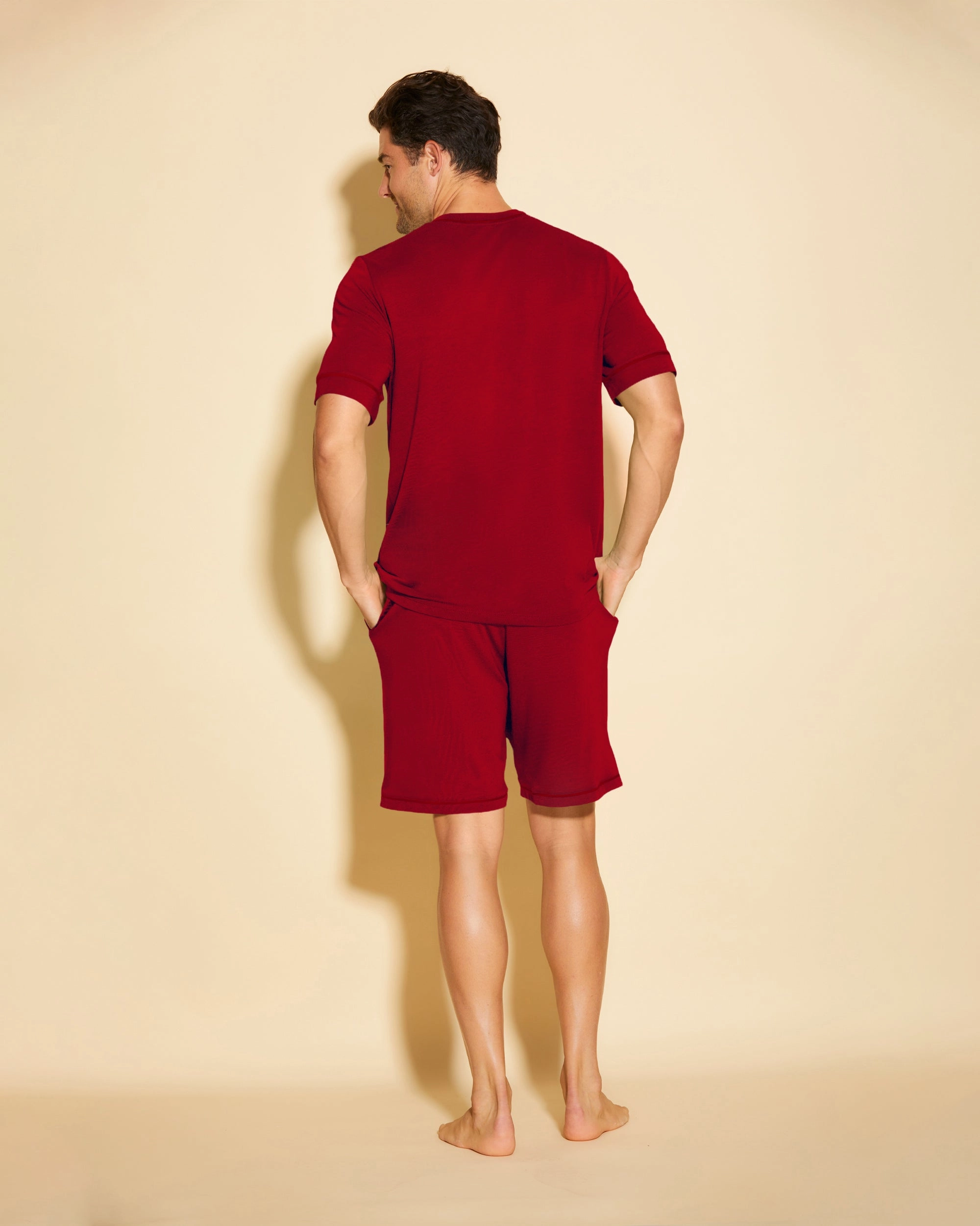 Pigiama Da Uomo Con Top  Maniche Corte E Pantaloncini