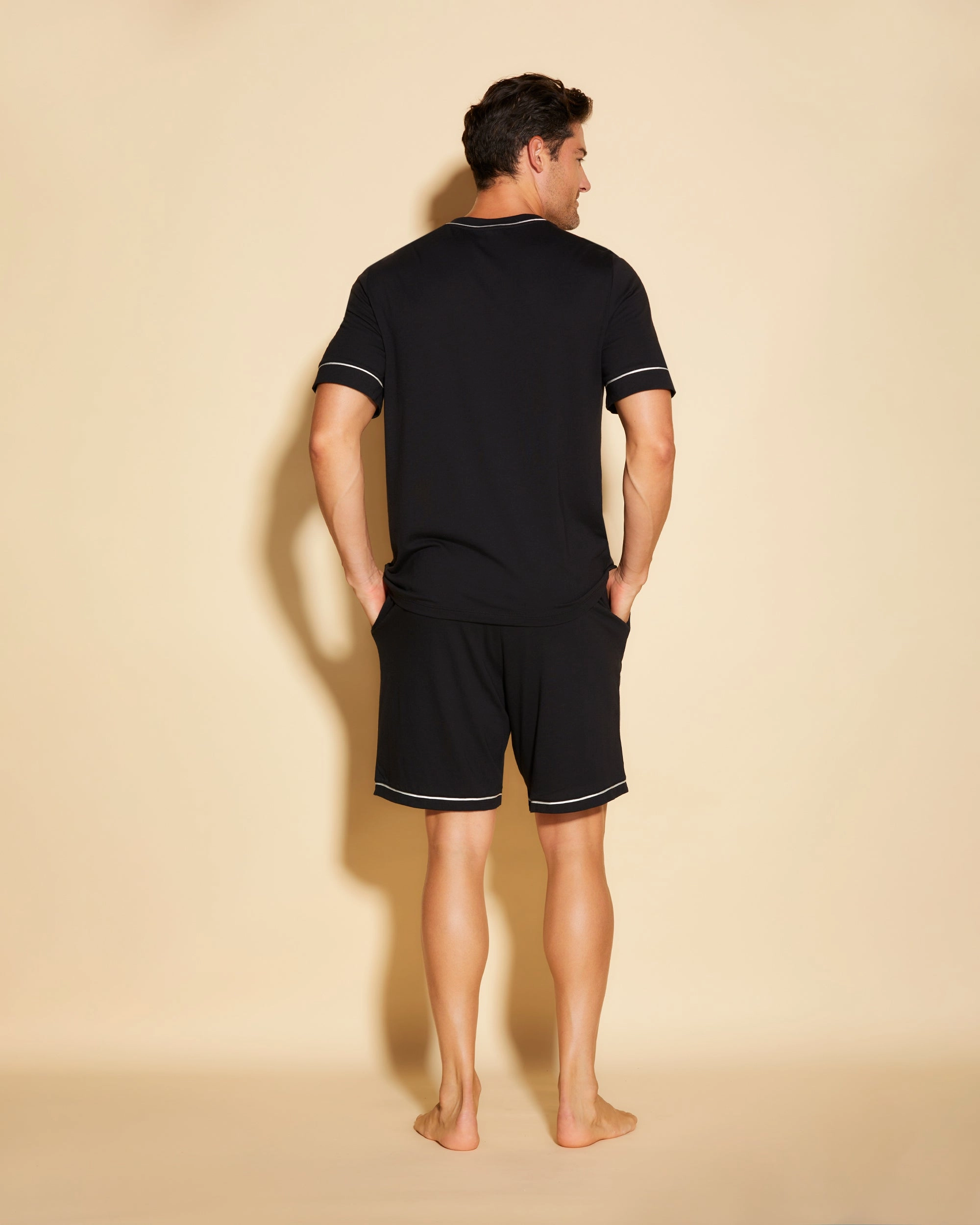 Pigiama Da Uomo Con Top  Maniche Corte E Pantaloncini