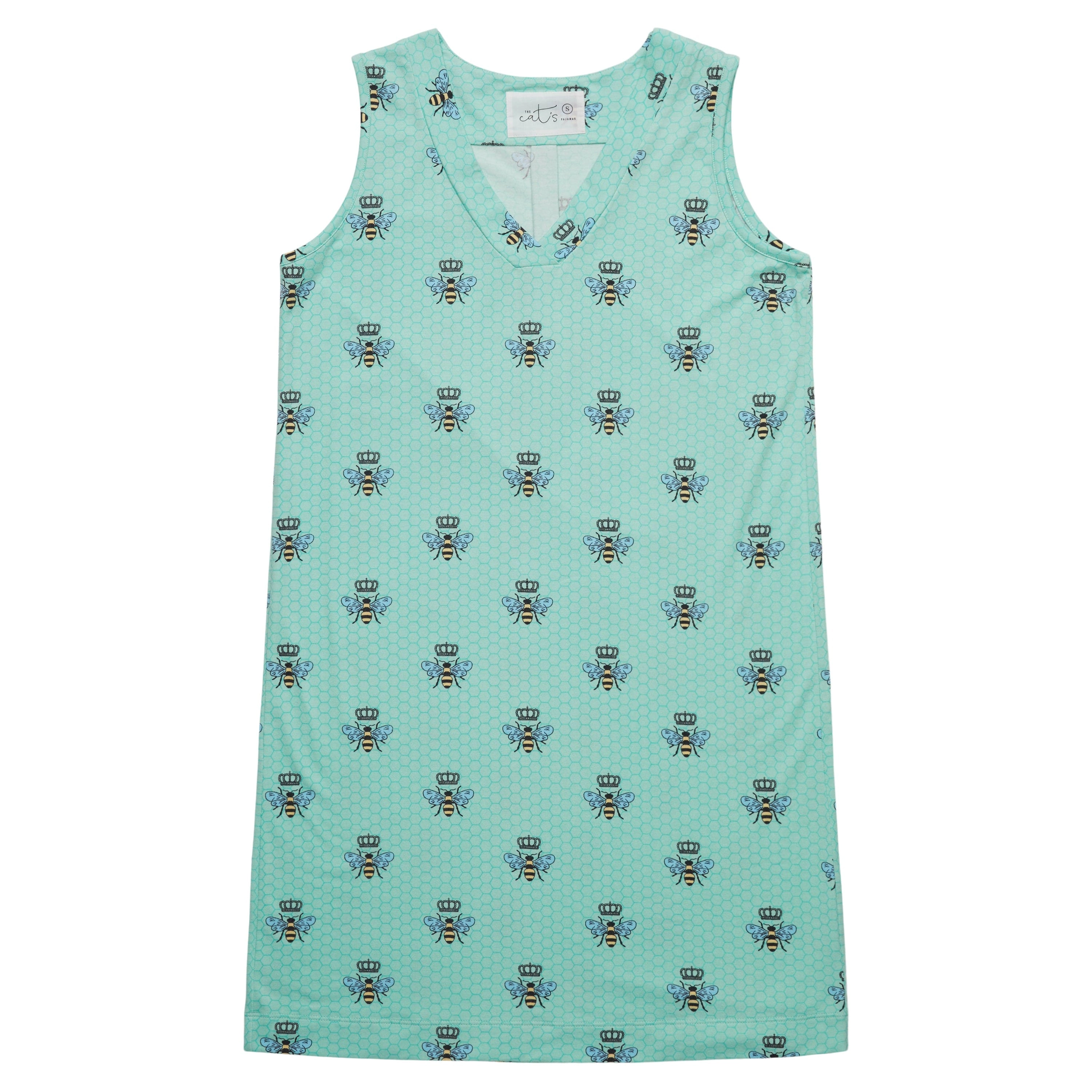Queen Bee Pima Knit Nightgown - Mint
