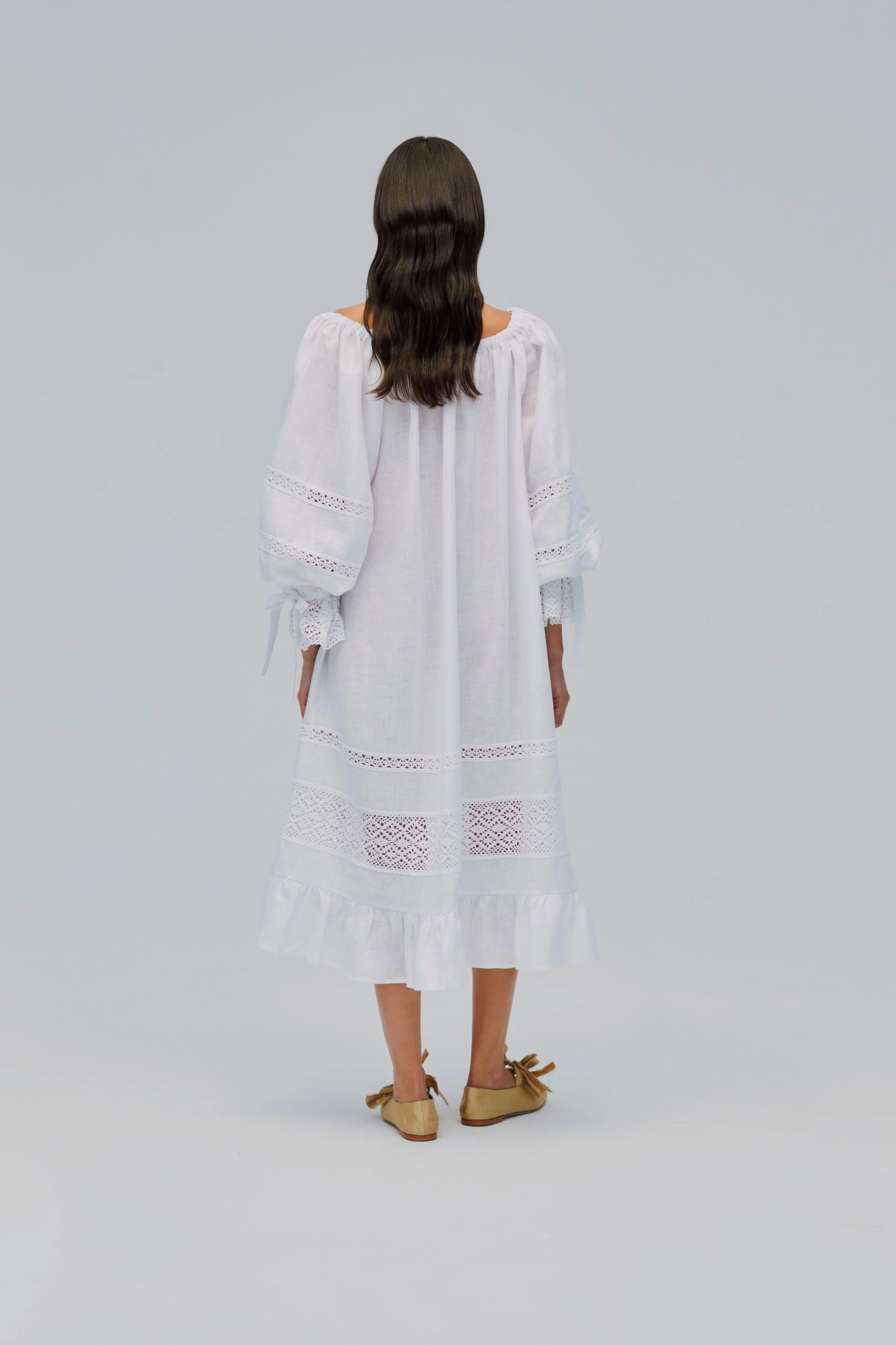 Romantica Lounge Dress in White