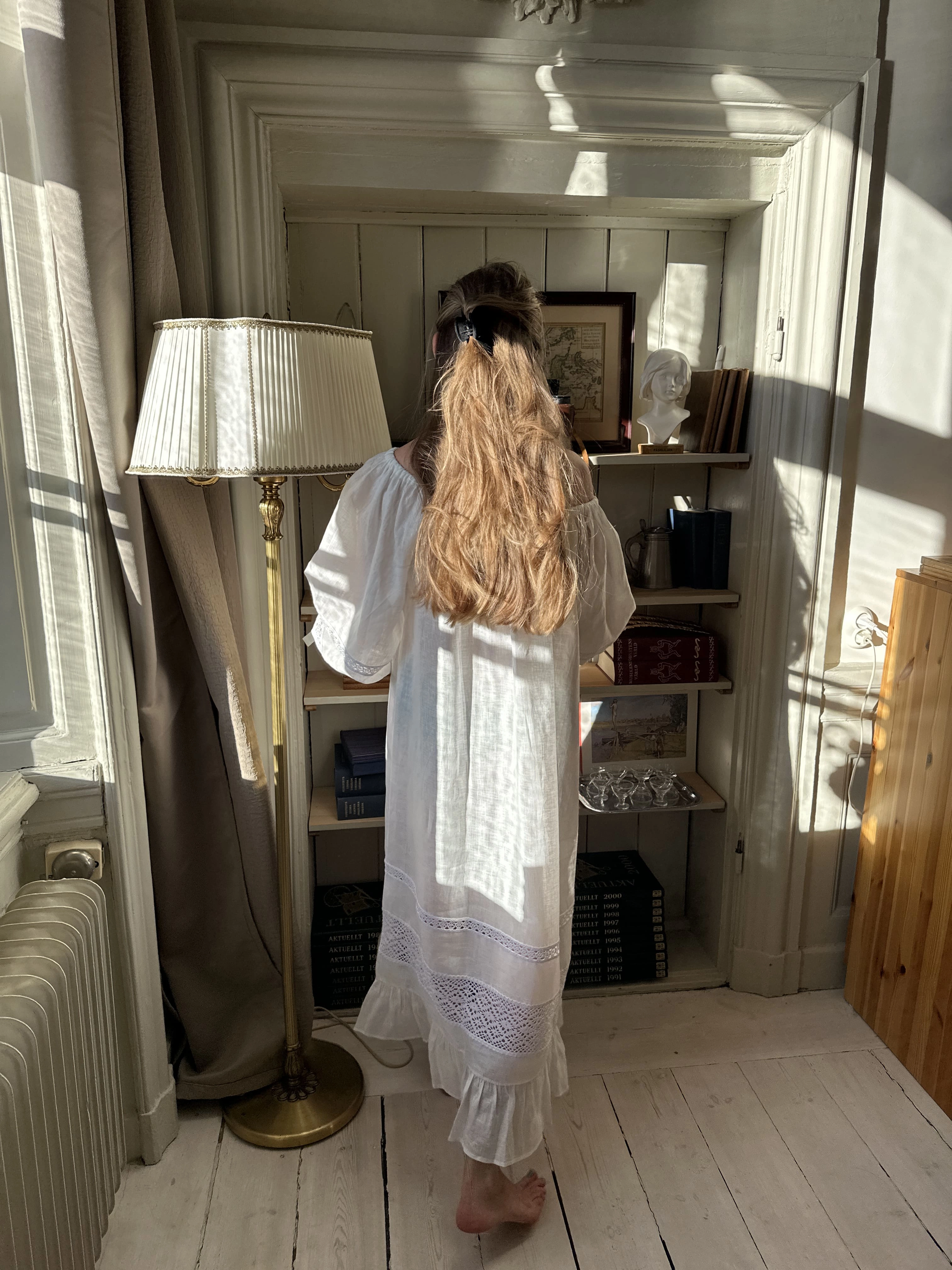 Romantica Lounge Dress in White