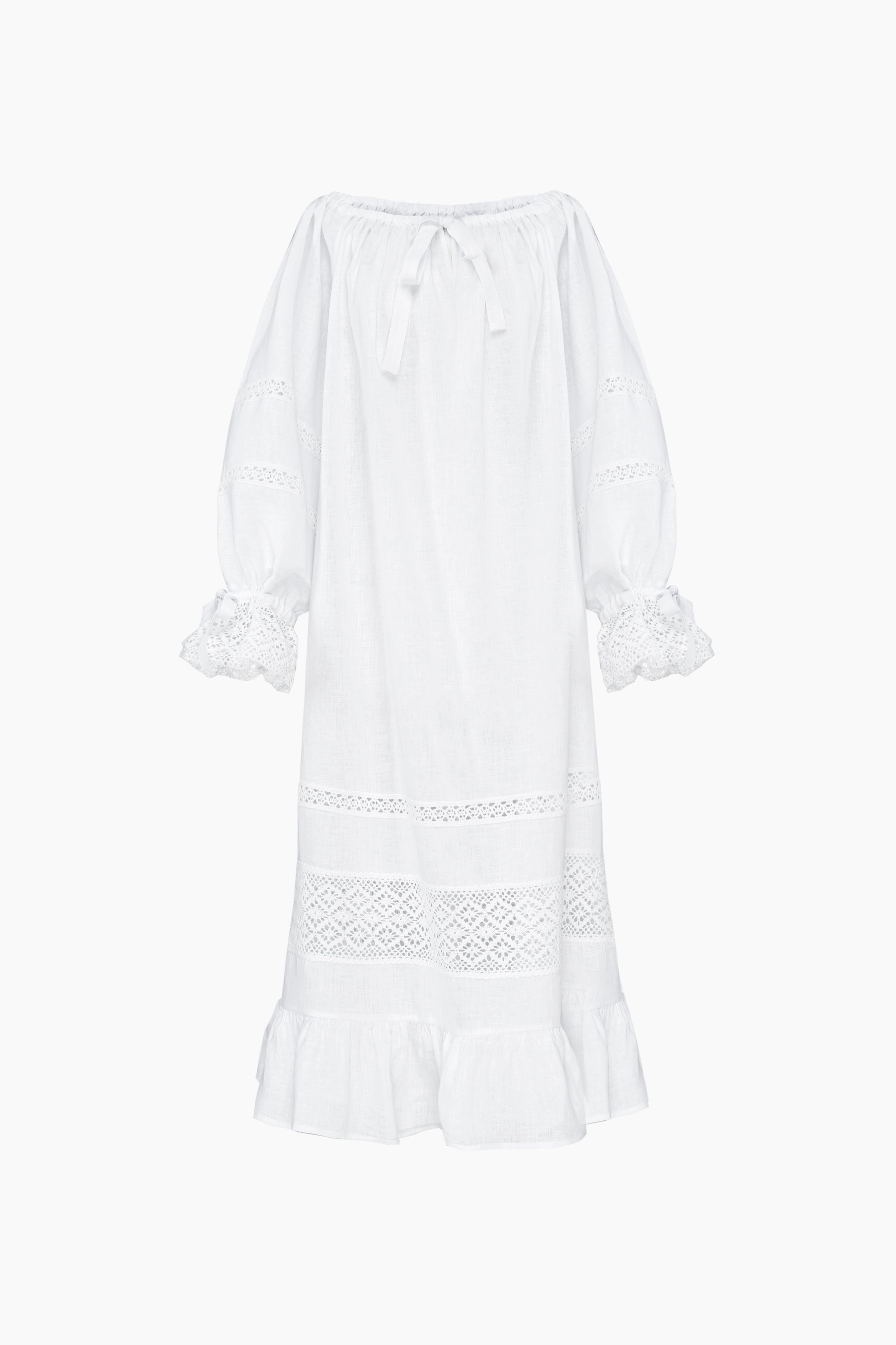 Romantica Lounge Dress in White