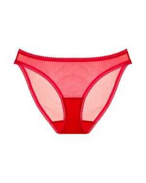 Solid Mesh Hip Bikini