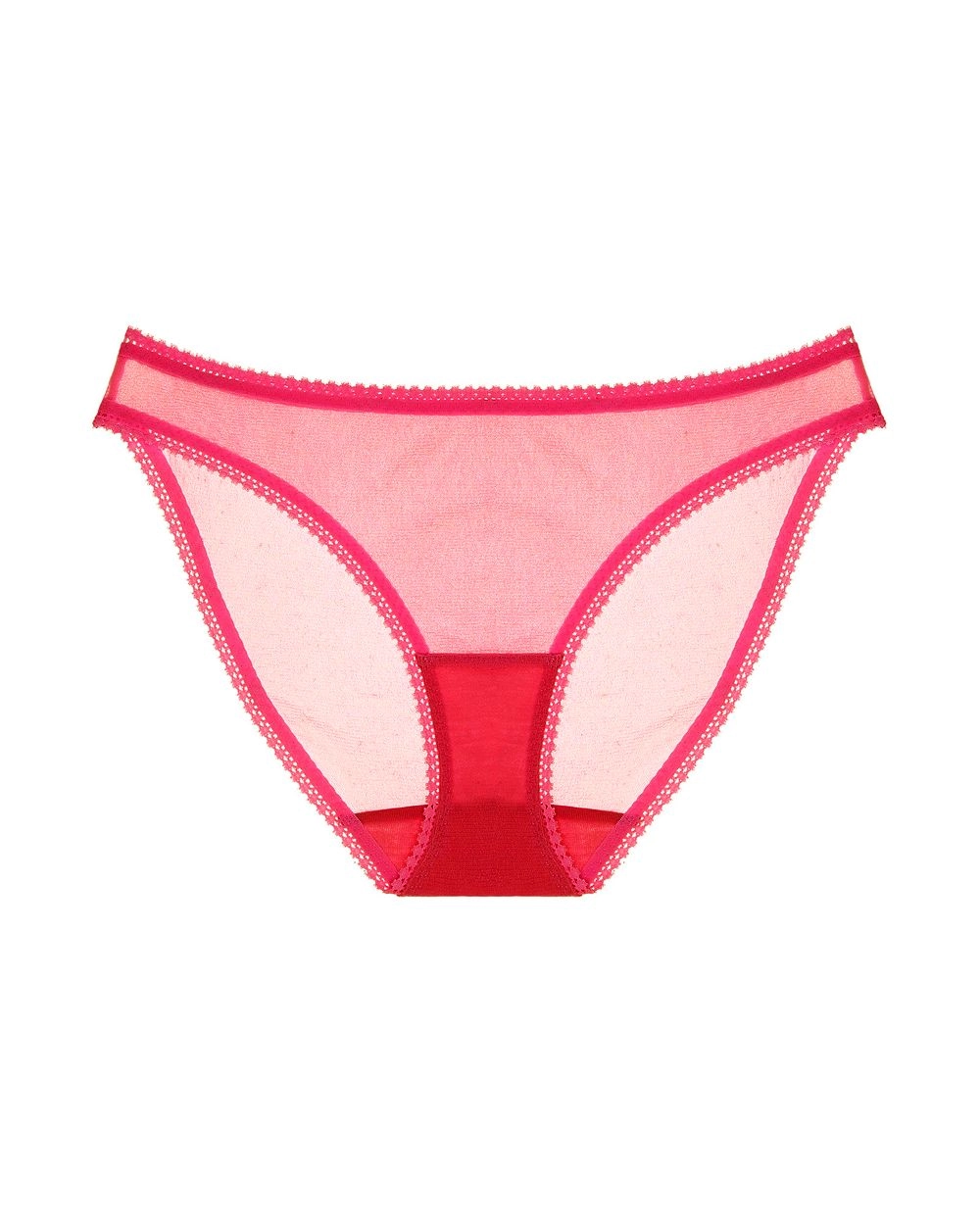Solid Mesh Hip Bikini