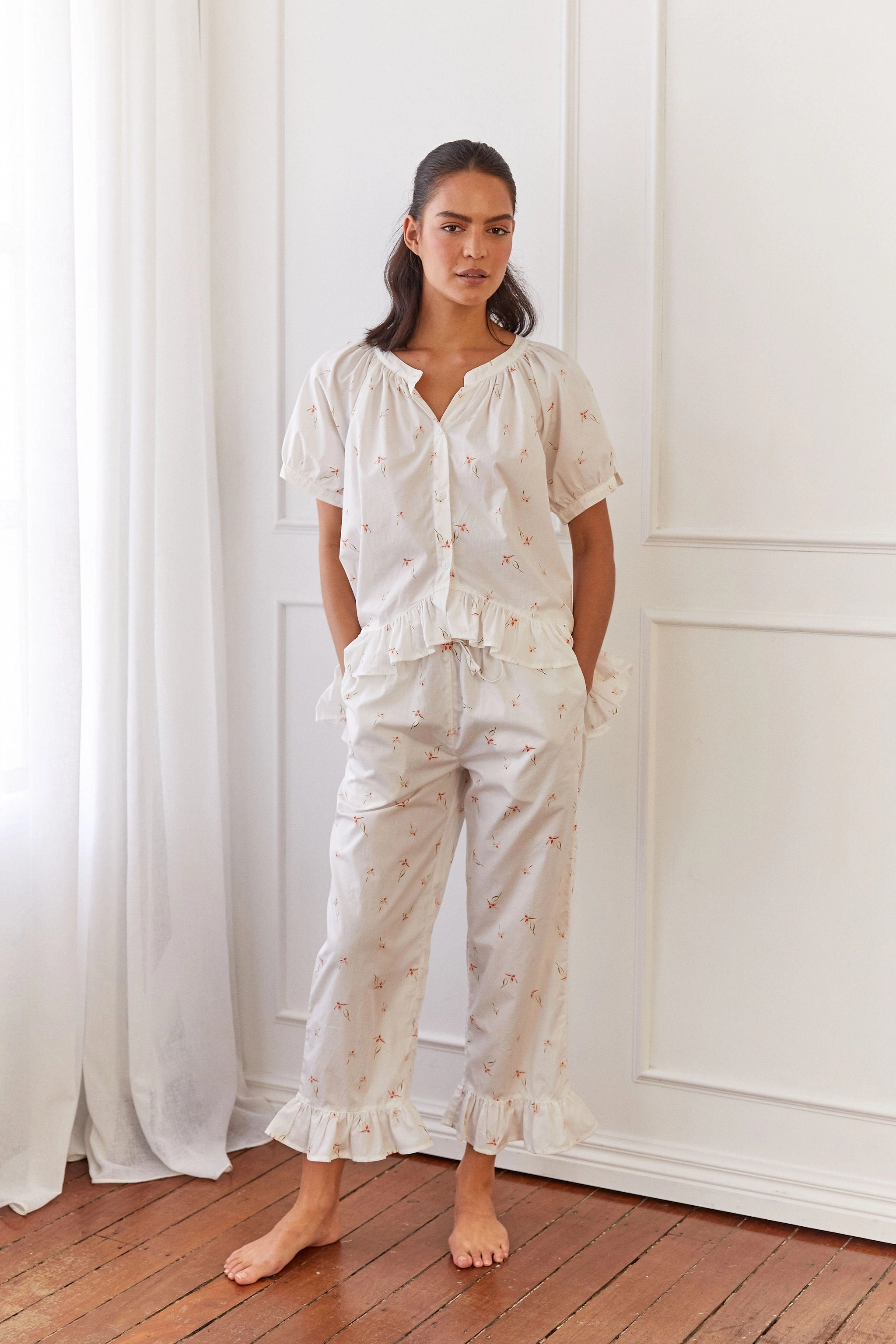 Sophie Sleep Set - Pants - Cotton - Lily