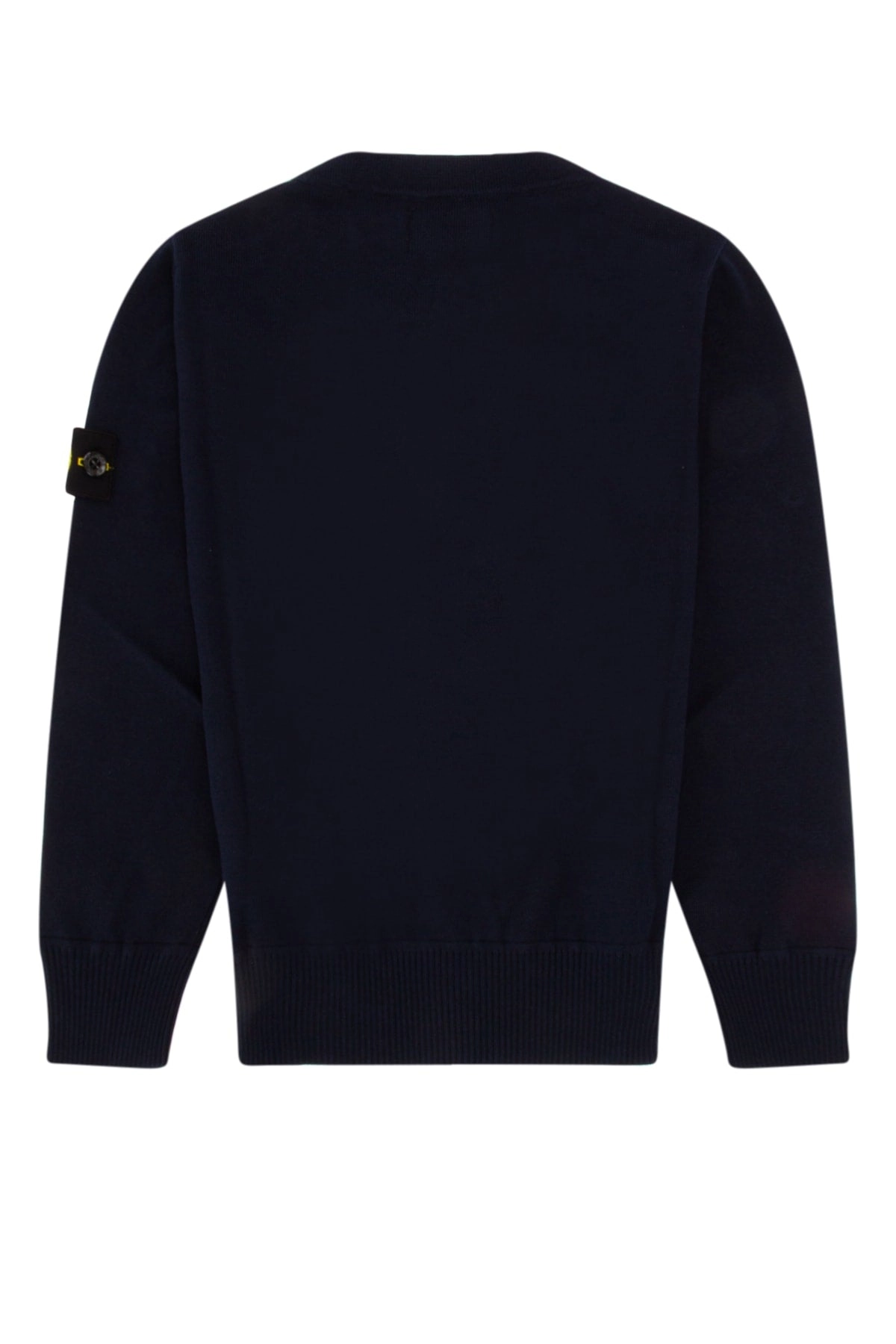 Stone Island Junior Logo Patch Long Sleeved Crewneck Sweatshirt