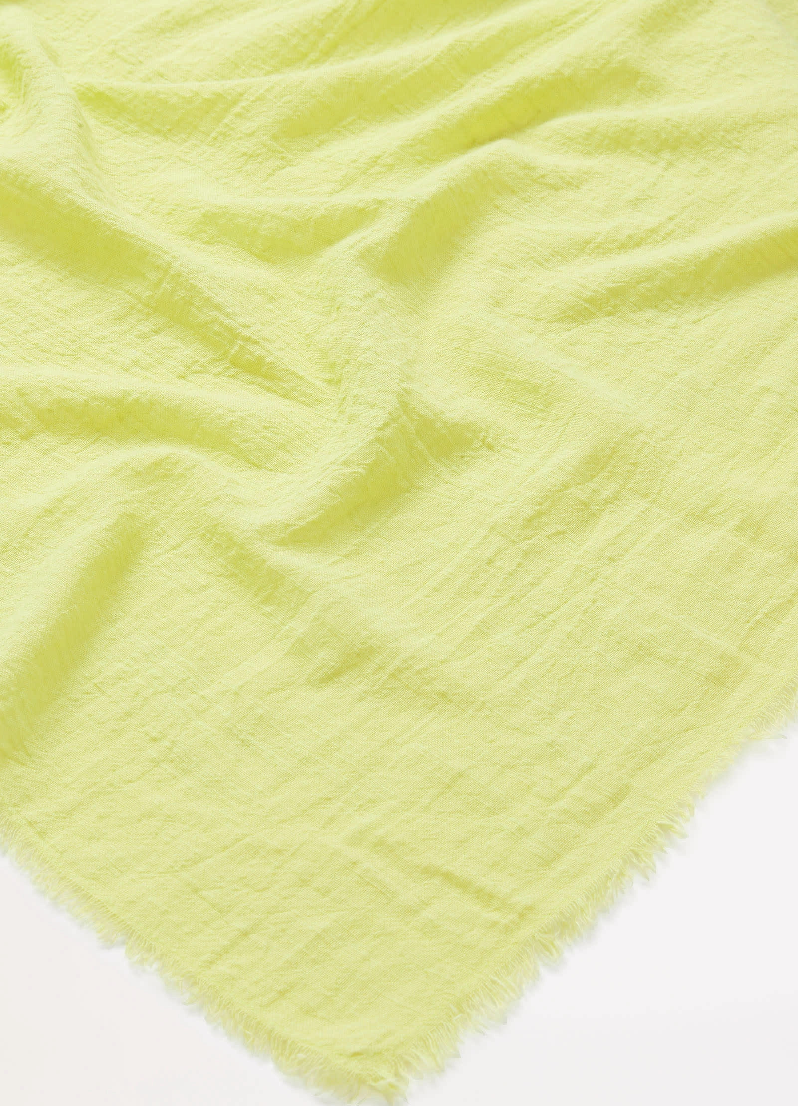 Textured Cotton Beach Wrap - Soft Olive