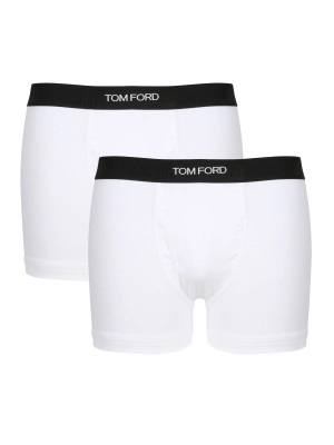Tom Ford Logo Waistband Pack Of Two Boxers