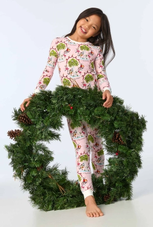 Twelve Days of Christmas Long Sleeve Stretch Jersey Kids PJ Set