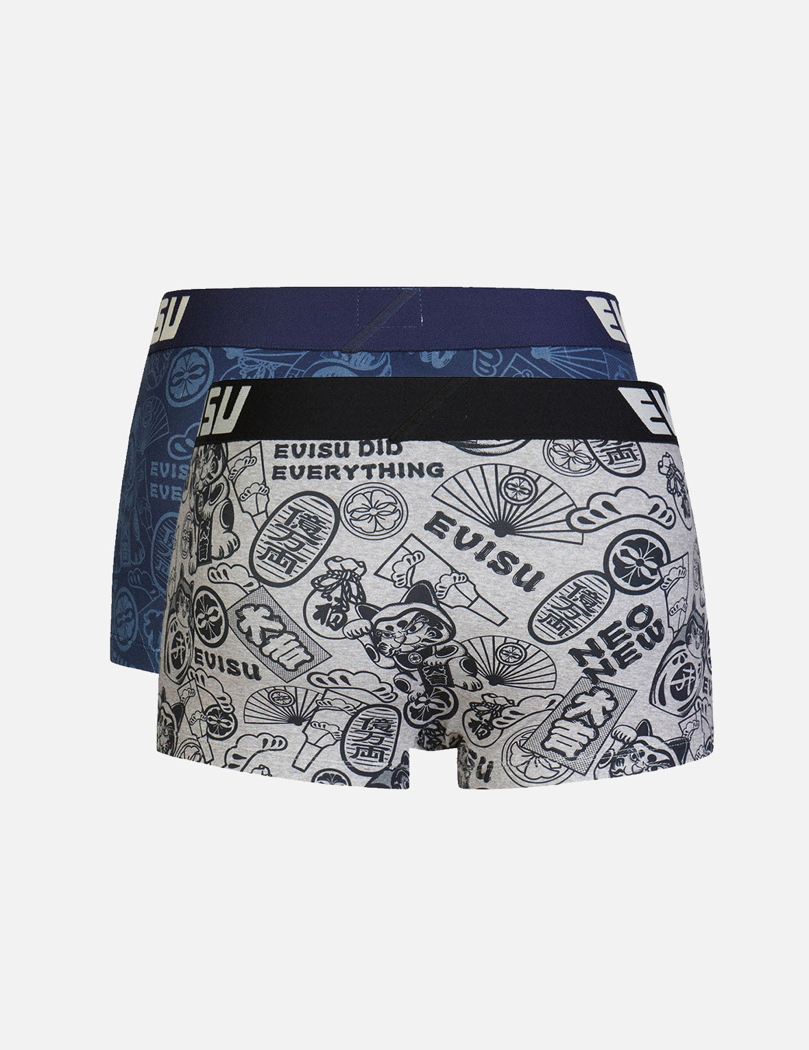 Two-Pack Allover EVISU Squad Print Trunks