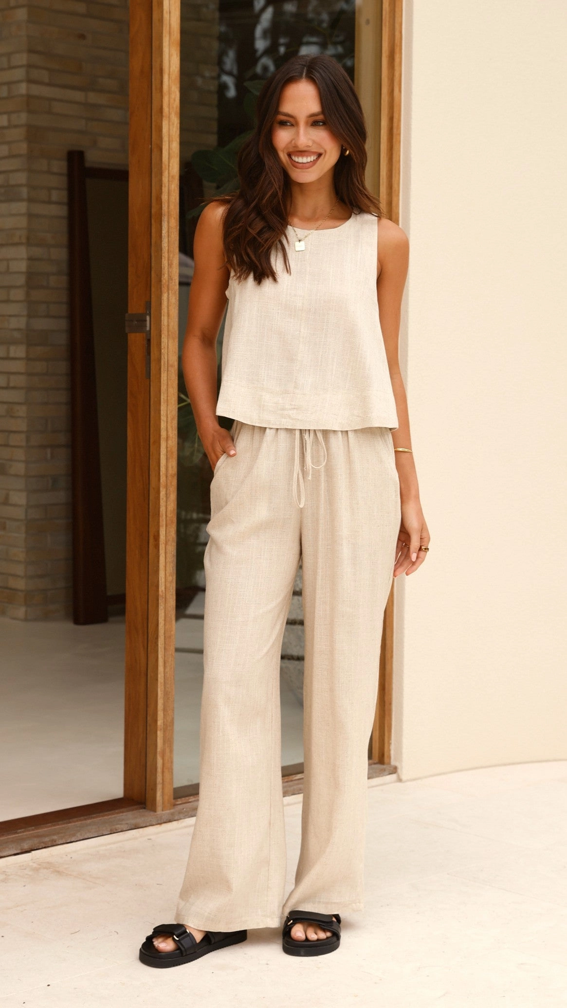 Valene Pants - Natural