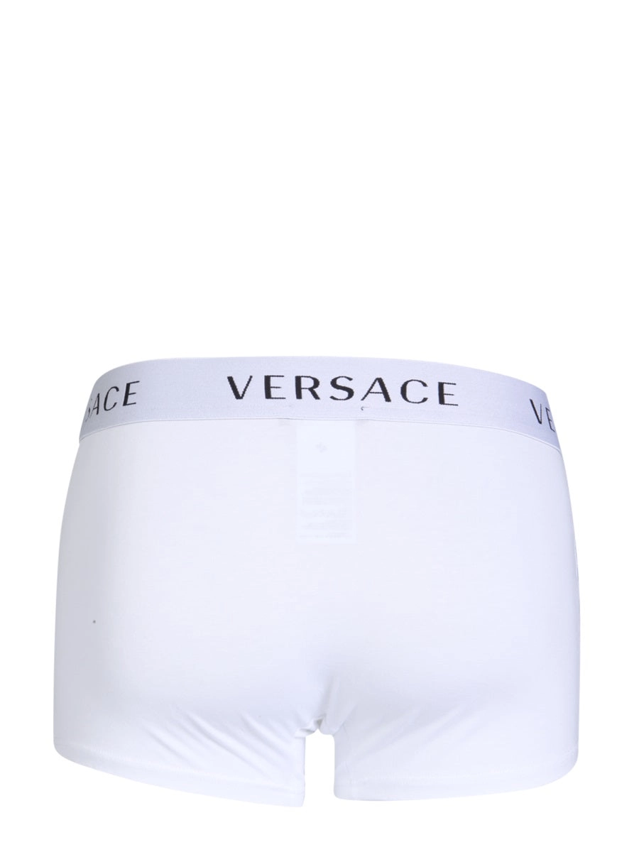 Versace Logo Band Two-Pack Logo Detailed Boxers