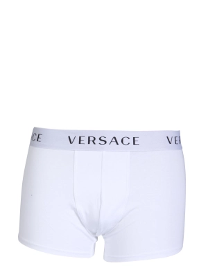 Versace Logo Band Two-Pack Logo Detailed Boxers