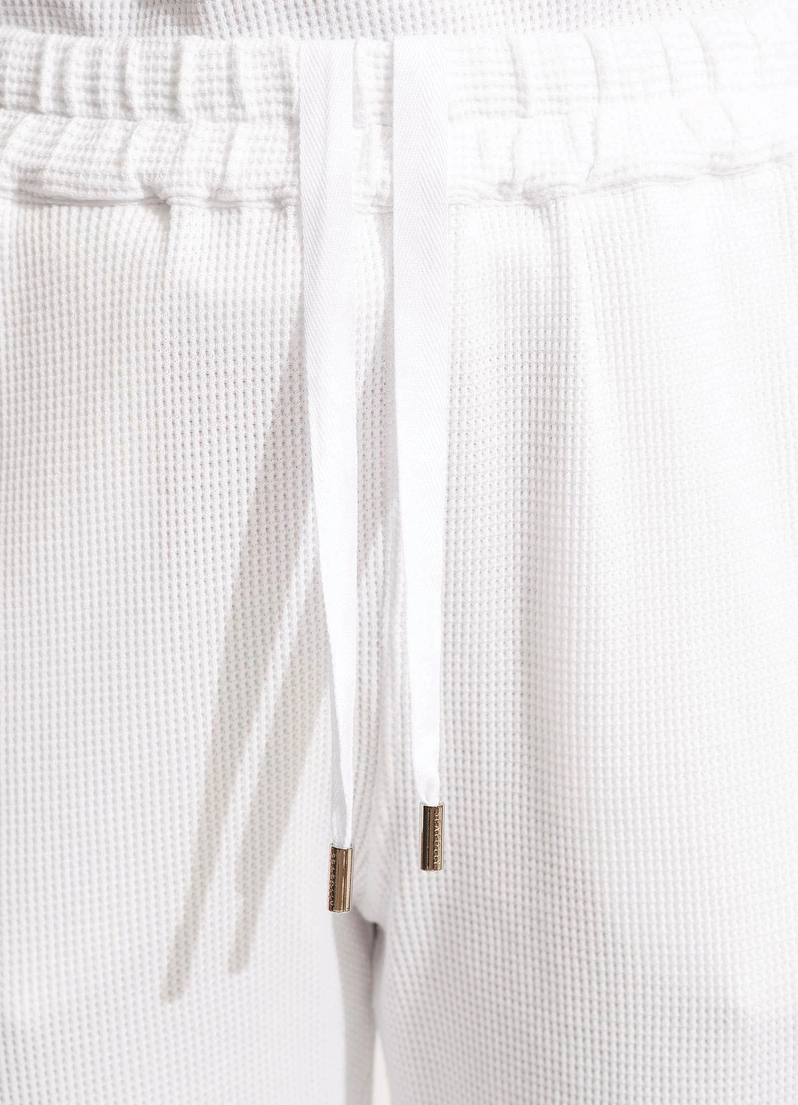 Waffle Pant - White