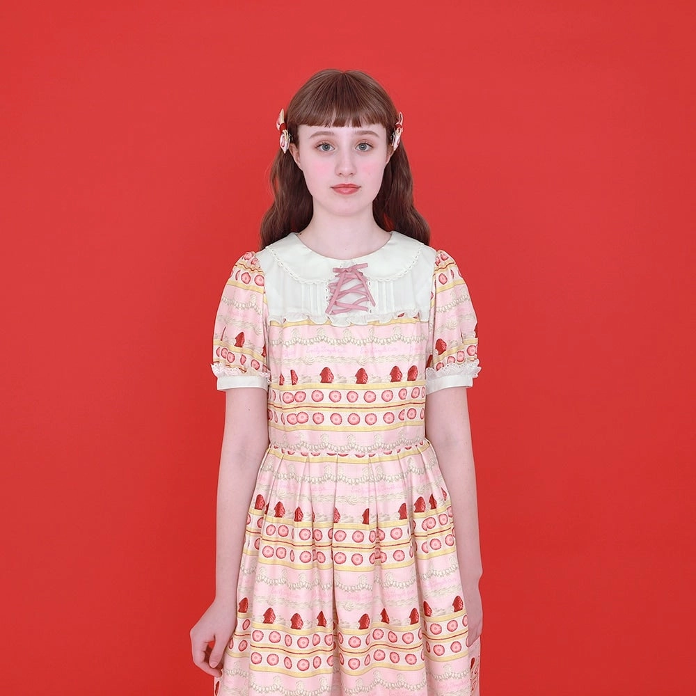 WhipCake Border Onepiece Dress