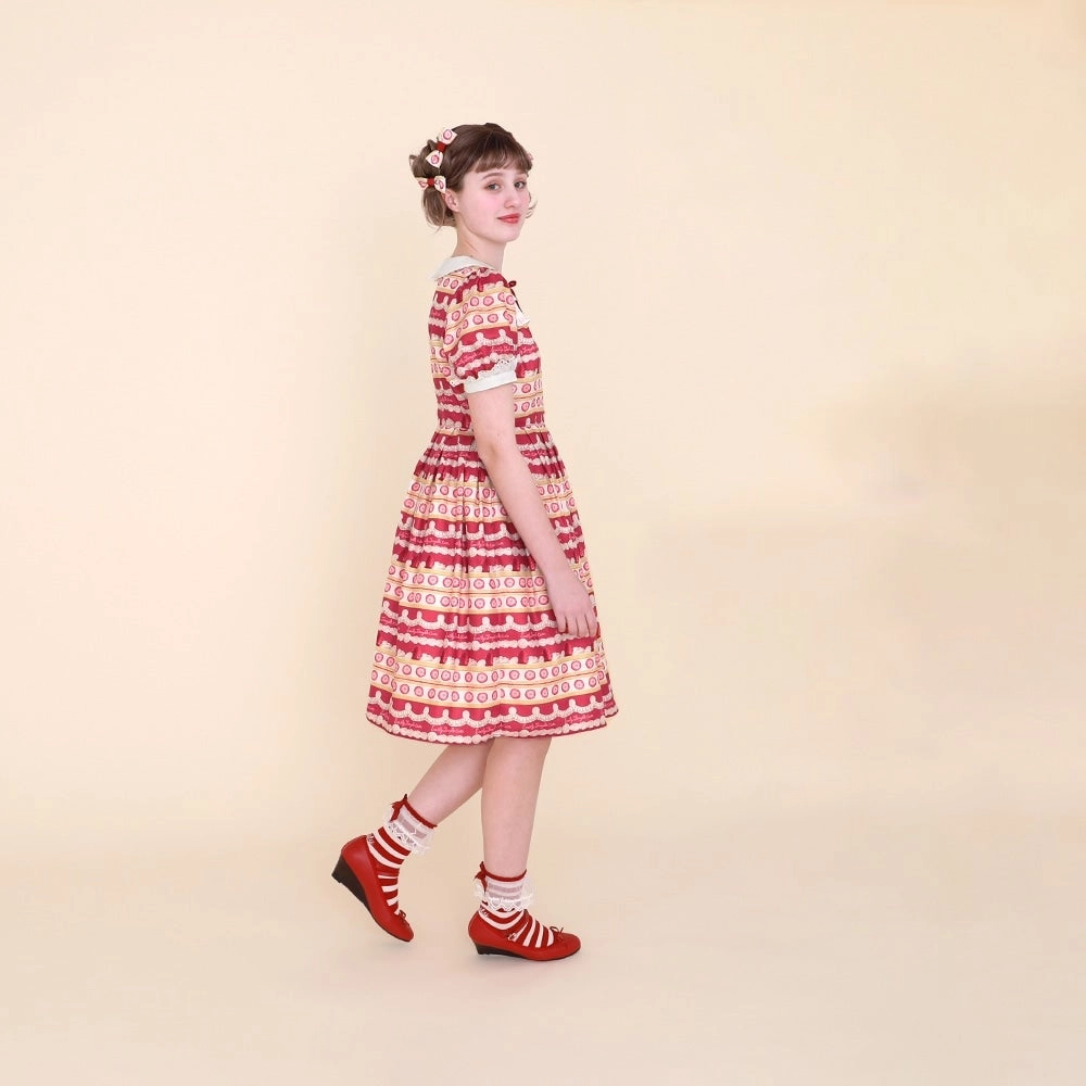 WhipCake Border Onepiece Dress