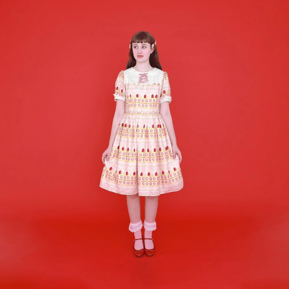 WhipCake Border Onepiece Dress