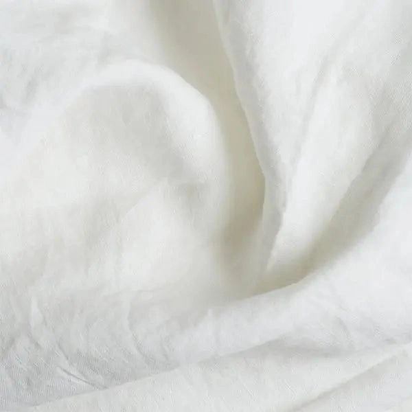 White Linen & Cotton Blend Pillowcases (Pair)