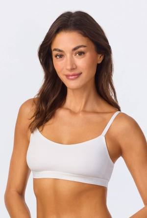 White Stretch Jersey Bralette