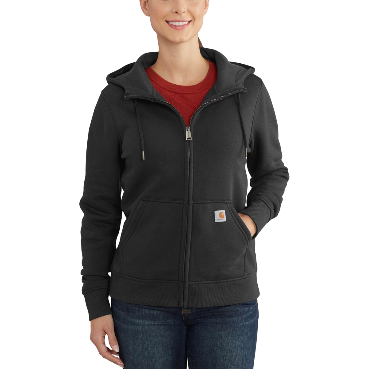 Women's Relaxed Fit Midweight Full-Zip Sweatshirt