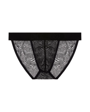Zebra Lace Tanga Briefs